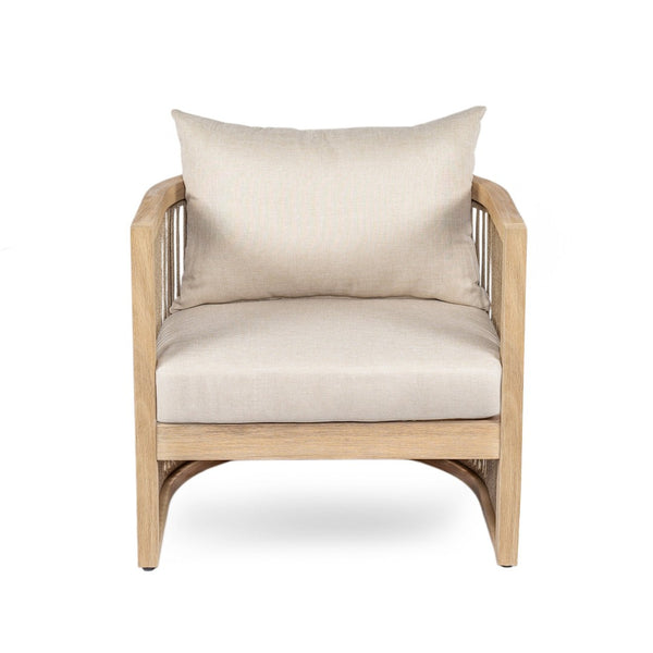 English Elm Niss Outdoor Solid Acacia Wood 3 Piece Chat Set with Beige Cushions Patio N772P246423L-2_N772P246424L_N772P246425L