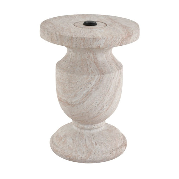 English Elm Mgo Travertine Finish Patio Umbrella Side Table Outdoor Weather Resistant Base N772P358135N