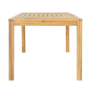 English Elm Outdoor Acacia Wood Reclining Chaise Lounge with Woven Rope Accents and MGO Side Table Teak, White + Blue N772P378178T_69959.00-3