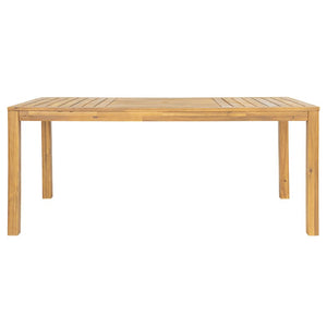 English Elm Outdoor Acacia Wood Reclining Chaise Lounge with Woven Rope Accents and MGO Side Table Teak, White + Blue N772P378178T_69959.00-3