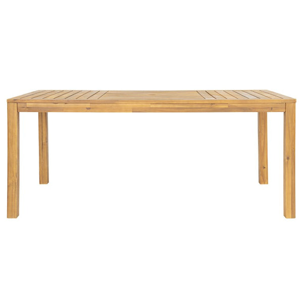 English Elm French Bistro Outdoor Dining Set Acacia Table Rattan Chairs Seats Six Patio N772P378178T_69959.00BLK-3