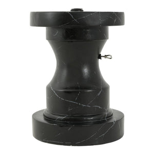 English Elm Mgo Outdoor Umbrella Side Table with Stone Inspired Finish and Weather Resistant MGO Build N772P386626B