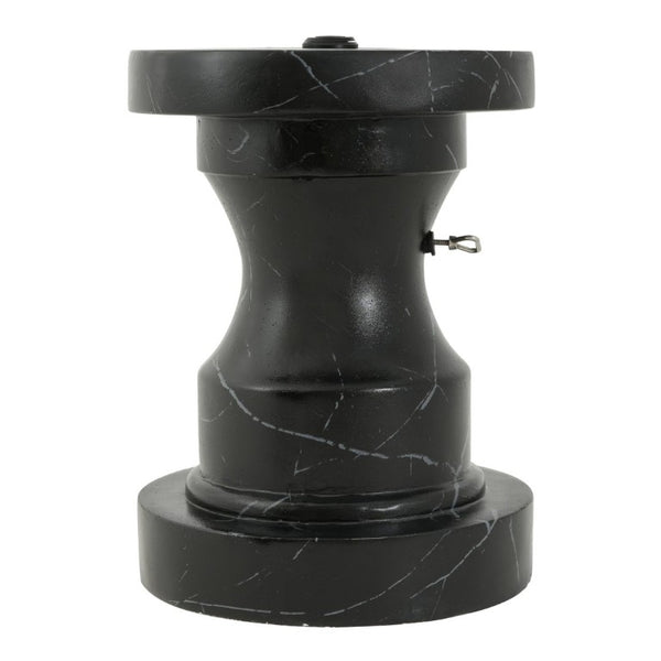 English Elm Mgo Outdoor Umbrella Side Table with Stone Inspired Finish and Weather Resistant MGO Build N772P386626B