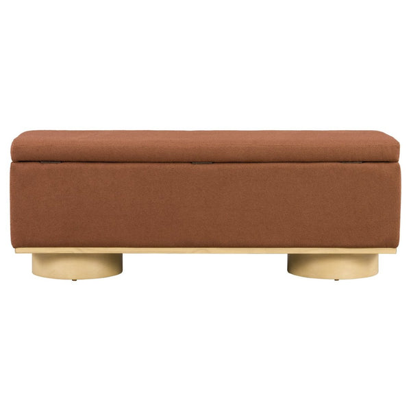 English Elm Modern Upholstered Storage Bench with Lift Top Hidden Compartment for Bedroom Entryway N772P436596D