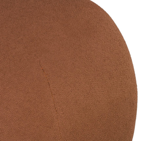 English Elm 15"h Rust Fabric Cube Ottoman with Rubberwood Legs Compact Accent Seat for Any Room N772P436599D