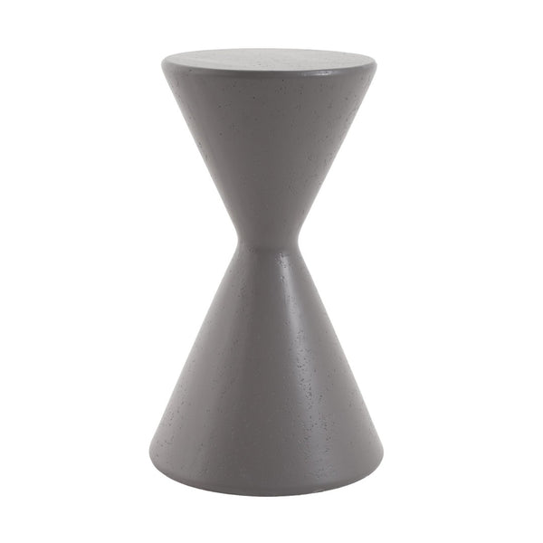 English Elm 24"h Magnesium Oxide Column Pedestal Stand for Outdoor Patios Gardens and Indoor Accent Gray N772P443493G