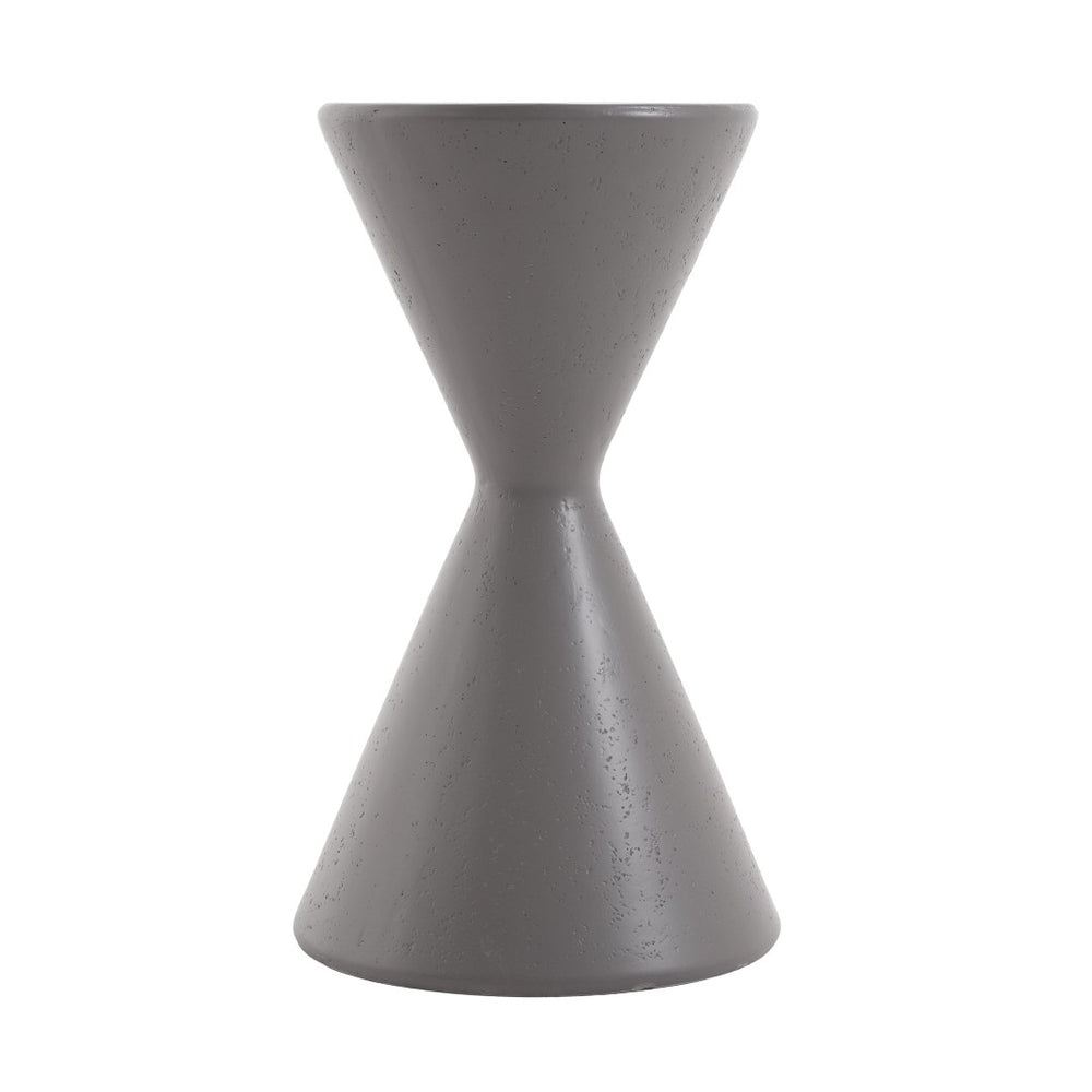 English Elm 24"h Magnesium Oxide Column Pedestal Stand for Outdoor Patios Gardens and Indoor Accent Gray N772P443493G