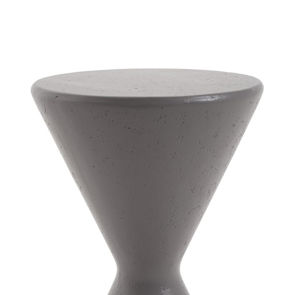 English Elm 24"h Magnesium Oxide Column Pedestal Stand for Outdoor Patios Gardens and Indoor Accent Gray N772P443493G
