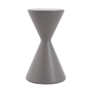 English Elm 22.3"h Gray Magnesium Oxide Garden Pedestal Stand for Outdoor Patios and Indoor Decor N772P443494G