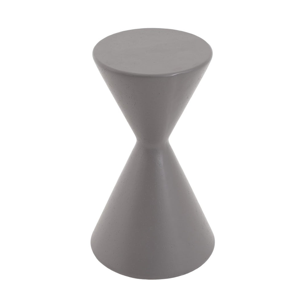 English Elm 22.3"h Gray Magnesium Oxide Garden Pedestal Stand for Outdoor Patios and Indoor Decor N772P443494G