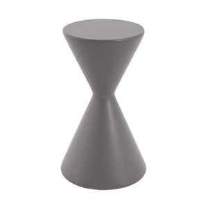 English Elm 22.3"h Gray Magnesium Oxide Garden Pedestal Stand for Outdoor Patios and Indoor Decor N772P443494G