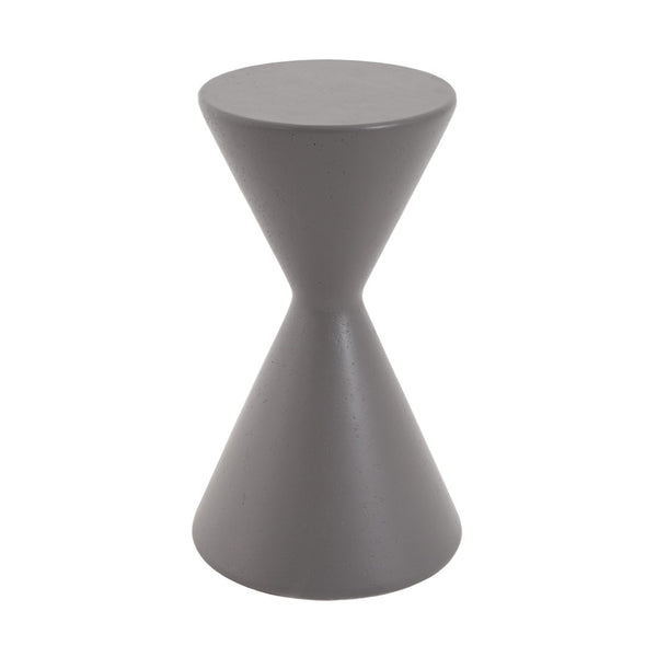English Elm 22.3"h Gray Magnesium Oxide Garden Pedestal Stand for Outdoor Patios and Indoor Decor N772P443494G