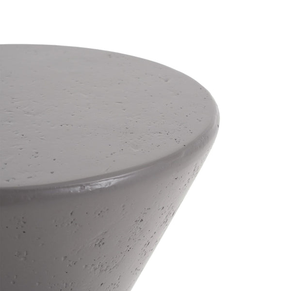 English Elm 22.3"h Gray Magnesium Oxide Garden Pedestal Stand for Outdoor Patios and Indoor Decor N772P443494G