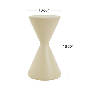 English Elm 18.3"h Magnesium Oxide Pedestal Plant Stand Concrete Look Patio or Indoor Accent N772P443495B