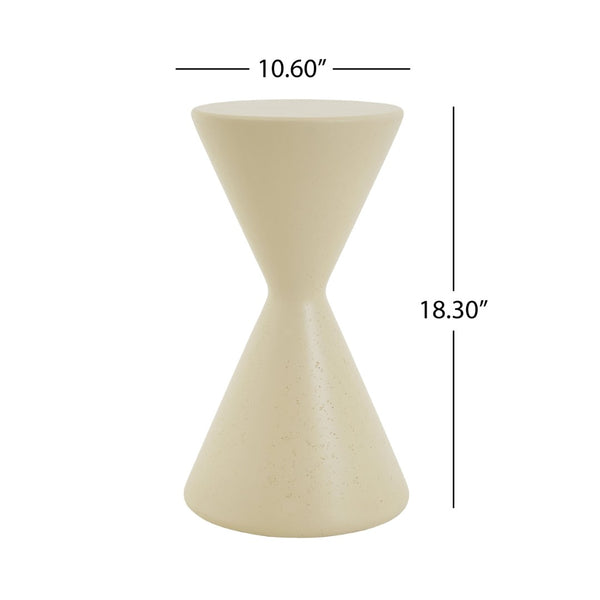 English Elm 18.3"h Magnesium Oxide Pedestal Plant Stand Concrete Look Patio or Indoor Accent N772P443495B