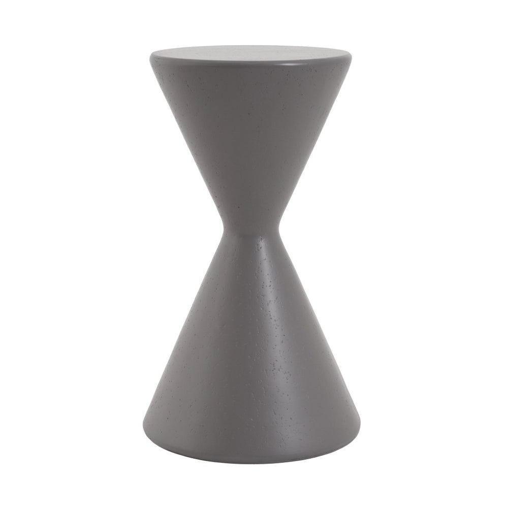 English Elm 18.3"h Gray Magnesium Oxide Column Pedestal Plant Stand for Patio Garden Decor N772P443495G