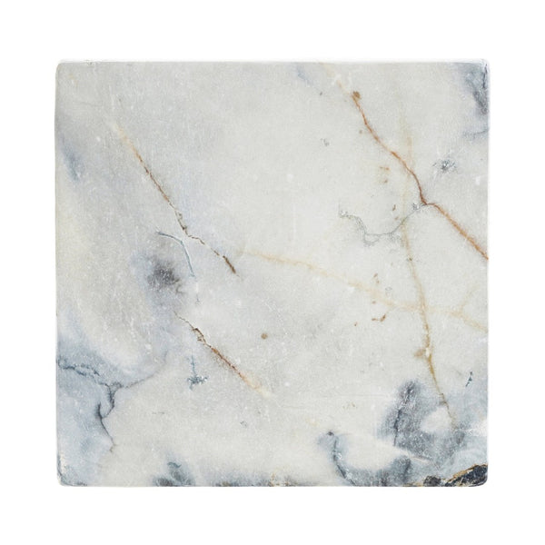 English Elm Handcrafted Marble Effect Square Pedestal Plant Stand for Indoor Outdoor Decor N772P443499M