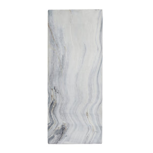 English Elm Handcrafted Marble Effect Square Pedestal Plant Stand for Indoor Outdoor Decor N772P443499M