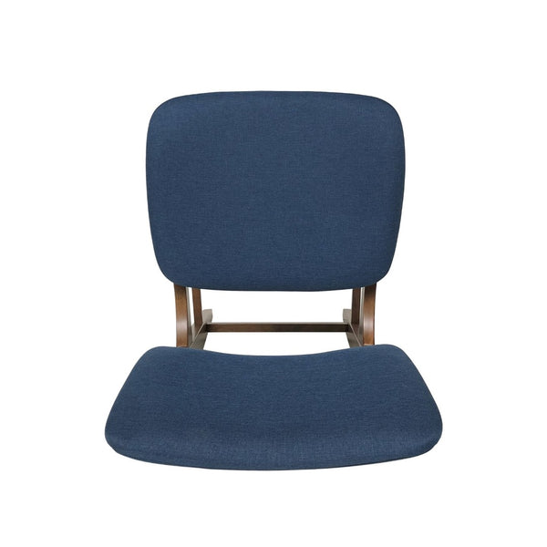 English Elm Bar Chairs Set of 2 Mid-Century Rubberwood Frame Upholstered Kitchen Island Seating N772P443697D