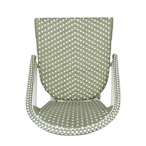 English Elm Outdoor Woven PE Rattan Bistro Chair Set French Cafe Style Aluminum Frame Patio N772P451638E