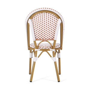 English Elm Outdoor Woven PE Rattan Bistro Chair Set of 2 for Patio Balcony or Garden N772P451638R