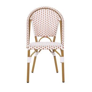 English Elm Outdoor Woven PE Rattan Bistro Chair Set of 2 for Patio Balcony or Garden N772P451638R