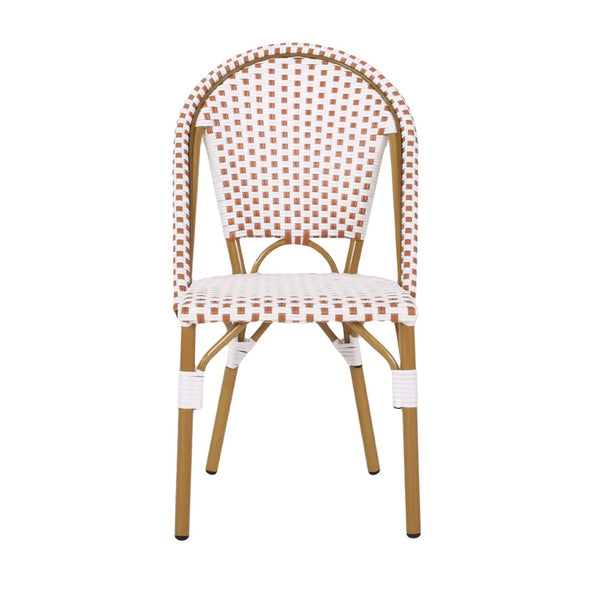 English Elm Outdoor Woven PE Rattan Bistro Chair Set of 2 for Patio Balcony or Garden N772P451638R