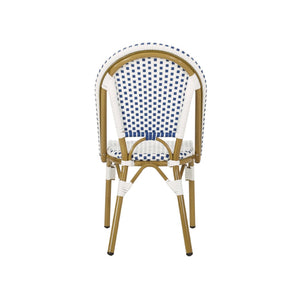 English Elm French Bistro Outdoor Chair Set of Two Woven Rattan Patio Seating for Garden N772P451638W
