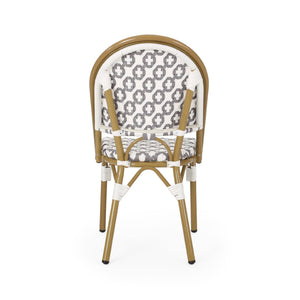 English Elm Outdoor Handwoven PE Rattan Bistro Chair Set Parisian Cafe Style Patio Seating N772P451686G