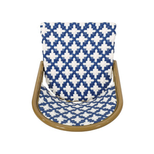 English Elm French Bistro Outdoor Dining Chair Set of 2 Handwoven Rattan Aluminum Patio Seating N772P451686W