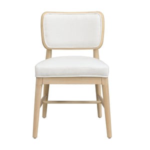 English Elm Rattan Backrest Solid Wood Dining Chairs Nordic Minimalist Padded Set of 2 N772P455762W