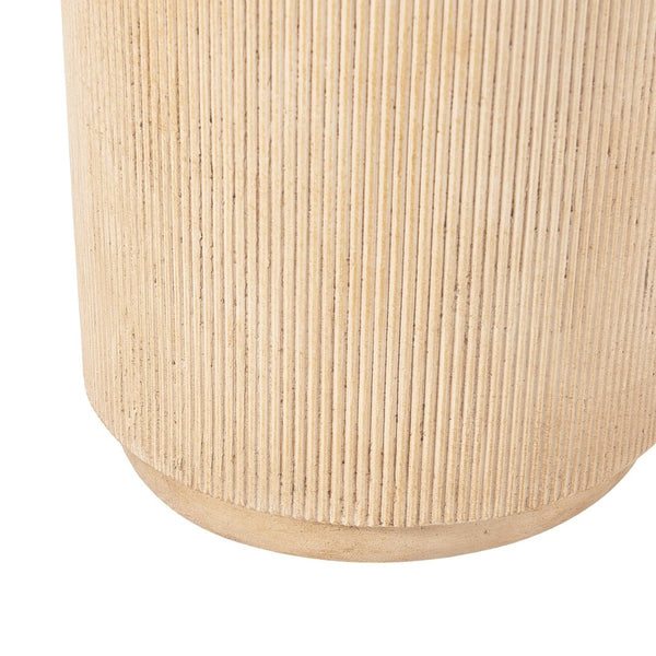 English Elm Modern Handcrafted Square Pedestal Indoor Outdoor Plant Stand Sculpture Display Natural N772P467407T