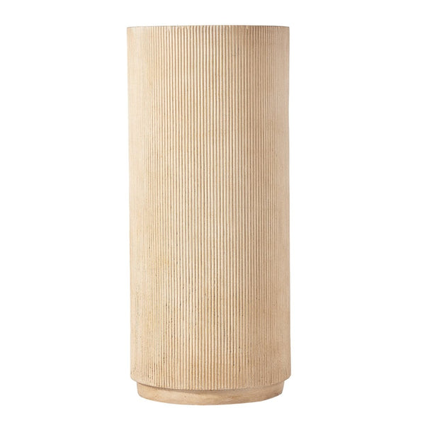 English Elm Modern Handcrafted Square Pedestal Indoor Outdoor Plant Stand Sculpture Display Natural N772P467407T