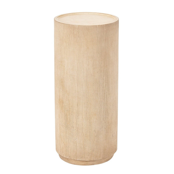 English Elm Modern Handcrafted Square Pedestal Indoor Outdoor Plant Stand Sculpture Display Natural N772P467407T