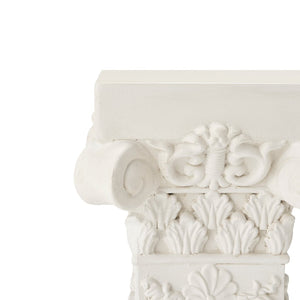 English Elm Pedestal Column Plant Stand Roman Angel Relief Mgo Sculpture for Indoor Outdoor Decor N772P467415B