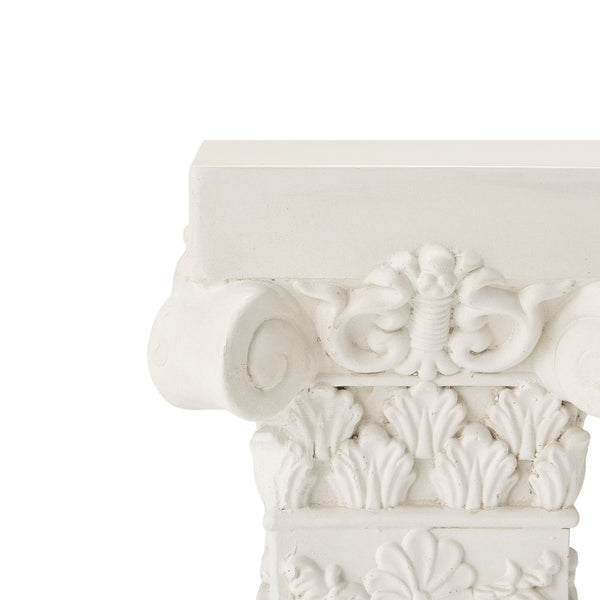 English Elm Pedestal Column Plant Stand Roman Angel Relief Mgo Sculpture for Indoor Outdoor Decor N772P467415B