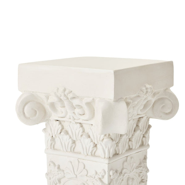 English Elm Pedestal Column Plant Stand Roman Angel Relief Mgo Sculpture for Indoor Outdoor Decor N772P467415B