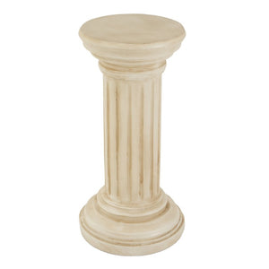 English Elm Magnesium Oxide Square Plant Stand with Stone Inspired Finish for Indoor Outdoor Decor Beige N772P483902G