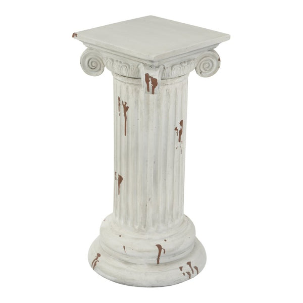 English Elm Magnesium Oxide Square Plant Stand with Stone Inspired Finish for Indoor Outdoor Decor Gray N772P483910G
