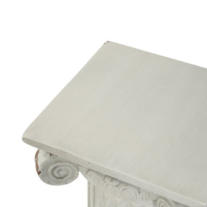 English Elm Magnesium Oxide Square Plant Stand with Stone Inspired Finish for Indoor Outdoor Decor Gray N772P483910G