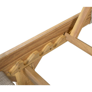 English Elm Outdoor Acacia Hardwood Chaise Lounge with Adjustable Backrest and Resort Style Appeal N772P494241L