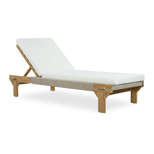 English Elm Outdoor Acacia Hardwood Chaise Lounge with Adjustable Backrest and Resort Style Appeal N772P494241L