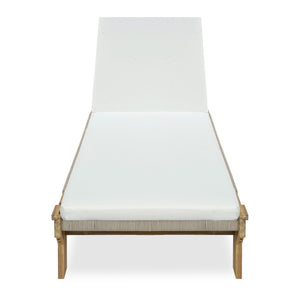 English Elm Outdoor Acacia Hardwood Chaise Lounge with Adjustable Backrest and Resort Style Appeal N772P494241L