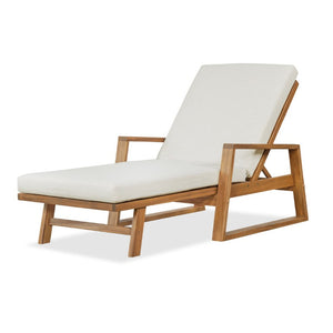 English Elm Set of 4 Solid Acacia Hardwood Outdoor Chaise Lounges with Adjustable Recline N772P497668B-4