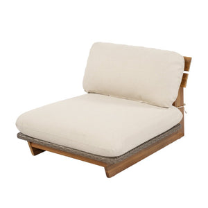 English Elm Patio Solid Acacia Wood Outdoor Chair with Water Repellent Removable Cushion Covers Lounge Chair N772P502272B