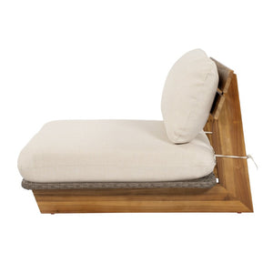 English Elm Patio Solid Acacia Wood Outdoor Chair with Water Repellent Removable Cushion Covers Lounge Chair N772P502272B