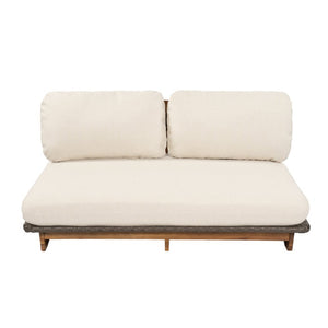 English Elm Patio Solid Acacia Wood Outdoor Chair with Water Repellent Removable Cushion Covers Loveseat N772P502273B