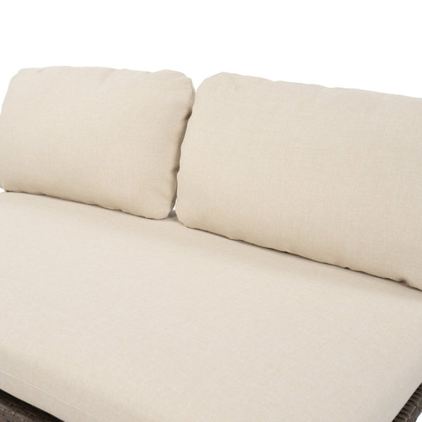 English Elm Patio Solid Acacia Wood Outdoor Chair with Water Repellent Removable Cushion Covers Loveseat N772P502273B