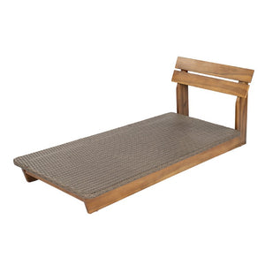 English Elm Patio Solid Acacia Wood Outdoor Chair with Water Repellent Removable Cushion Covers Lounger - Frame Only N772P502274B