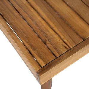 English Elm Patio Solid Acacia Outdoor Coffee Table Low Profile Teak Finish for Lounge Seating N772P502276B